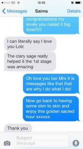 Saima's active birth 2